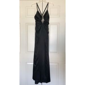 Silky Black Gown